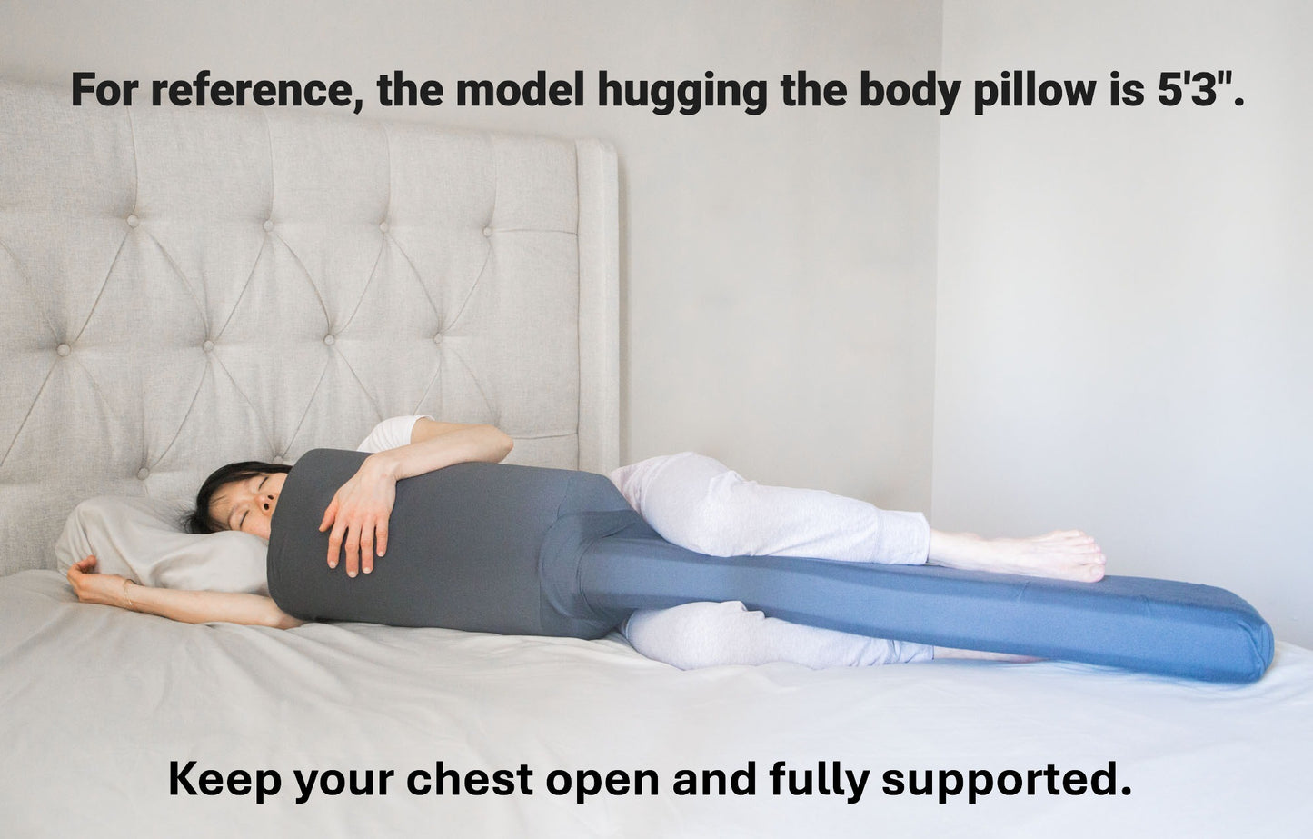 Body Pillow Pro keep your chest open and fully supported.